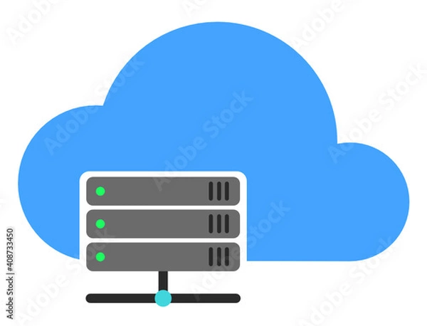 Fototapeta Cloud infrastructure graphic