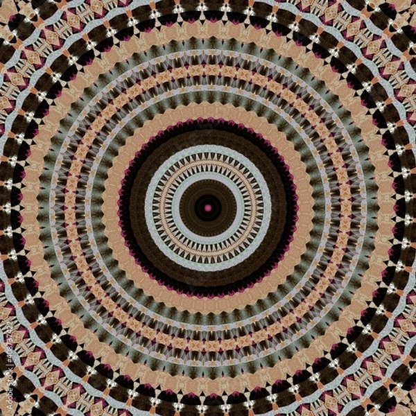 Fototapeta Background pattern texture design. 3d illustration art for website, user interface theme, cover photo, interior decoration idea, embroidery and batik concept, texture for carpet and floor mat