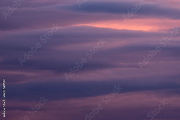 Obraz Abstract cloud textures and colors at sunset