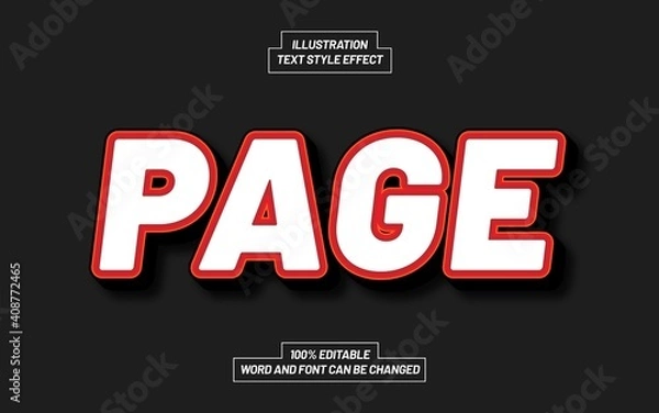 Obraz Page Text Style Effect