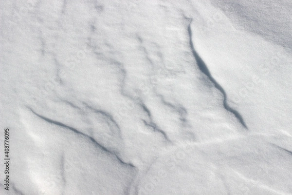 Fototapeta Texture of snow covering