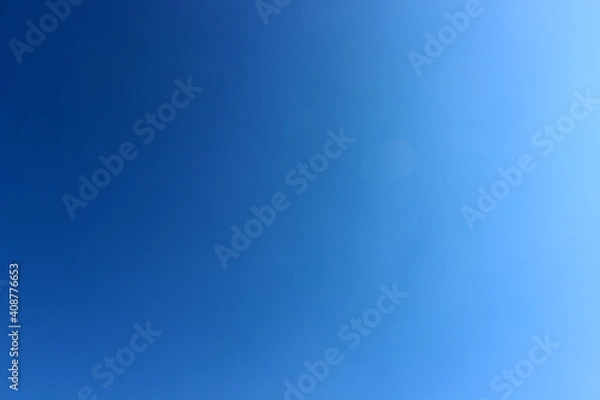 Fototapeta Sunny blue cloudless sky