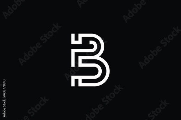 Fototapeta PB logo letter design on luxury background. BP logo monogram initials letter concept. PB icon logo design. BP elegant and Professional letter icon design on black background. P B BP PB