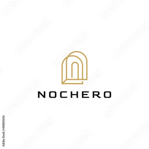 Obraz door window shape logo