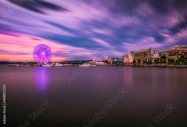 Obraz National Harbor Sunset
