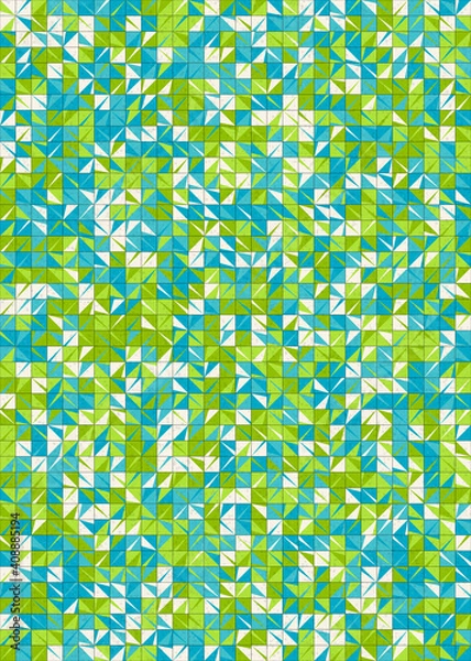 Fototapeta Abstract Geometric Pattern generative computational art illustration