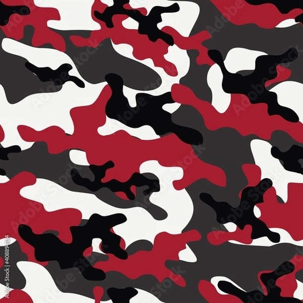 Fototapeta red army camouflage vector seamless print