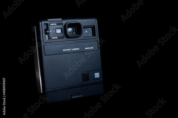 Fototapeta Old polaroid instant camera, made in usa