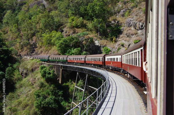 Fototapeta Kuranda Scenic Train in Queensland, Australia