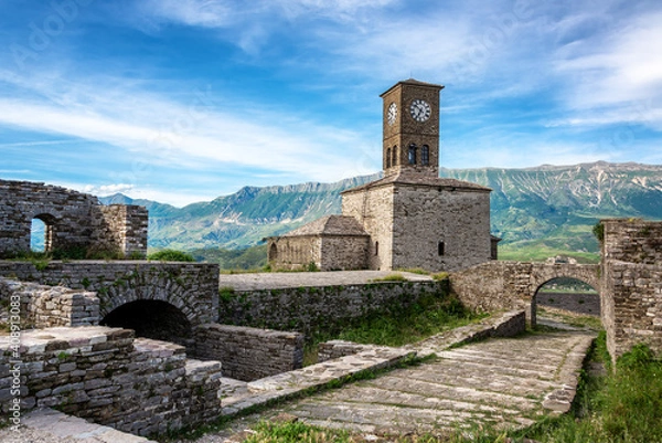 Obraz Clocktower in Gjirokaster, Albania