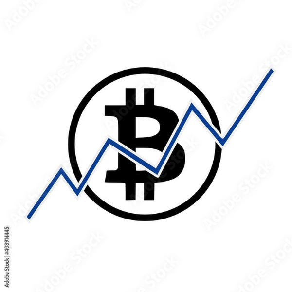 Fototapeta Bitcoin Going Up