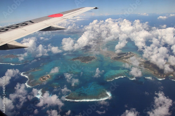 Obraz view from airplane window