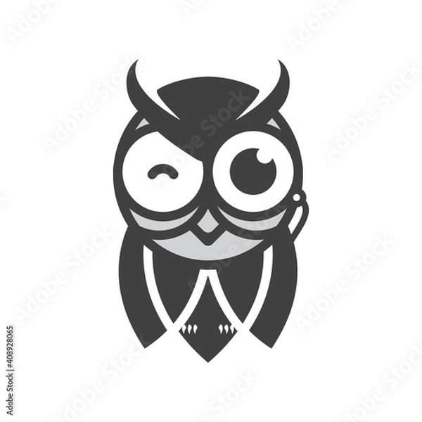 Obraz monocle Owl