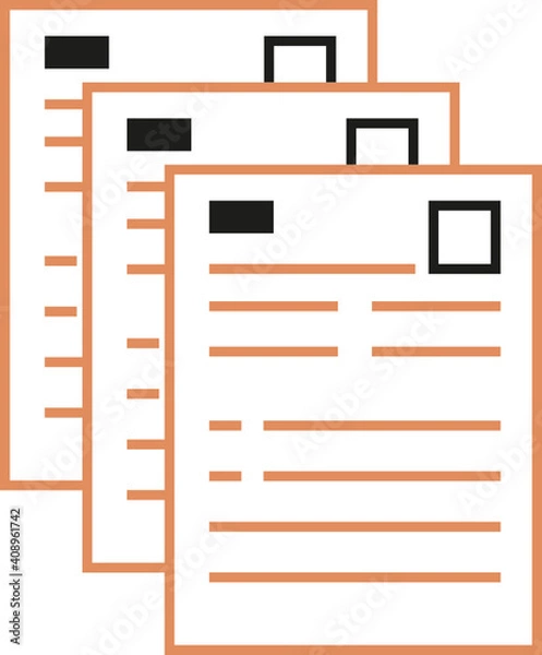 Fototapeta Business infographic and visualization element. Colored icon.