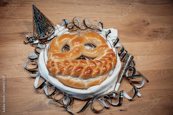 Fototapeta Neujahrsbrezel