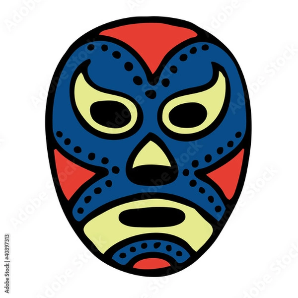 Obraz Wrestling Mask Lucha Libre