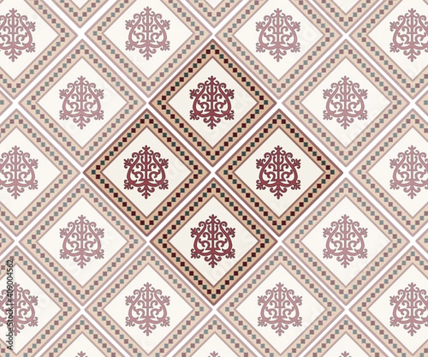 Fototapeta Yakut ornament pattern