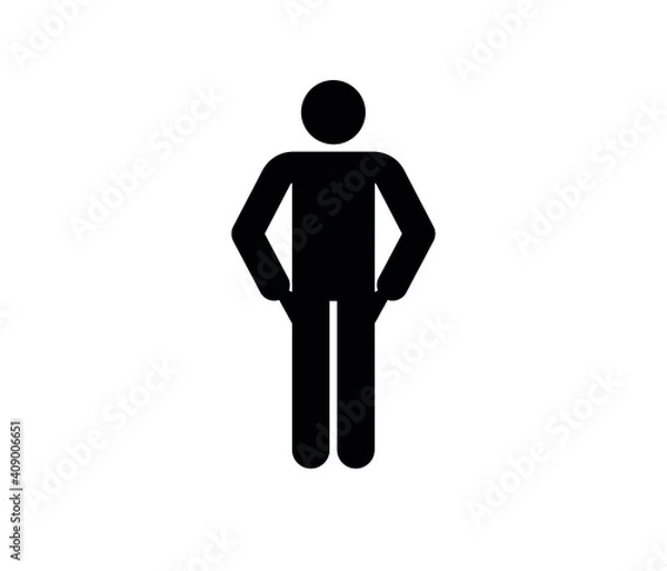 Fototapeta poor person vector icon.  Editable stroke. Symbol in Line Art Style for Design, Presentation, Website or Apps Elements, Logo. Pixel vector graphics - Vector