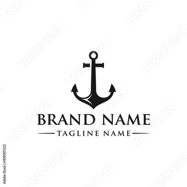 Fototapeta anchor icon vector illustration