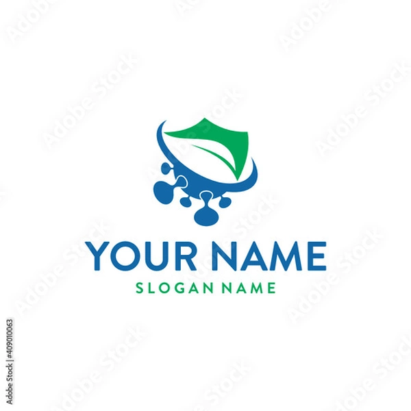 Fototapeta eco bio friendly logo design