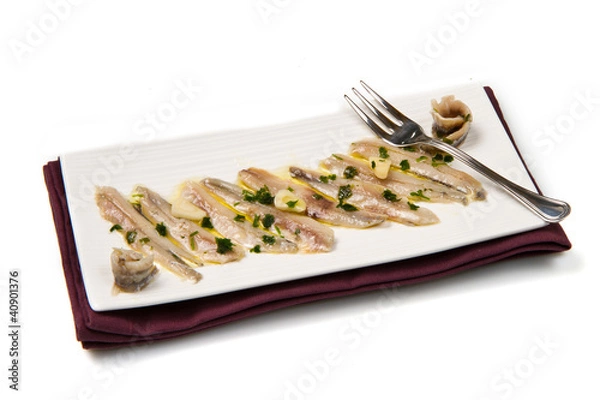 Obraz filetti di acciughe sott'olio