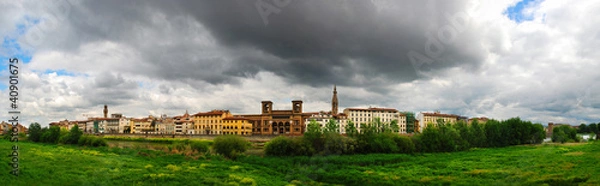 Fototapeta Beautiful  panorama of Florence center.