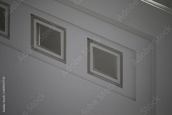 Fototapeta white wall with a window