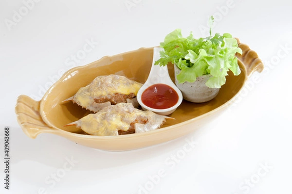 Fototapeta Deep-fried crab meat