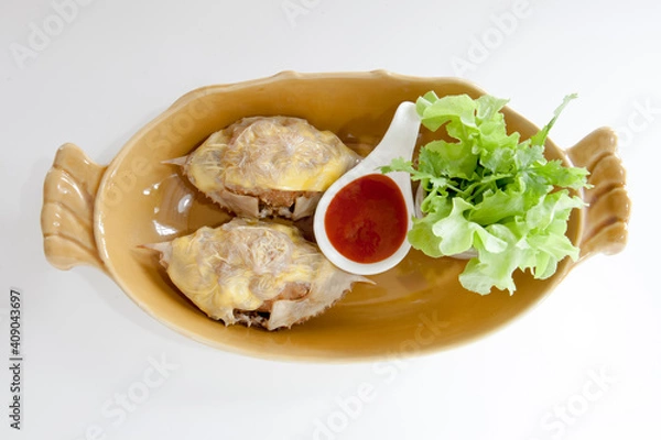 Fototapeta Deep-fried crab meat