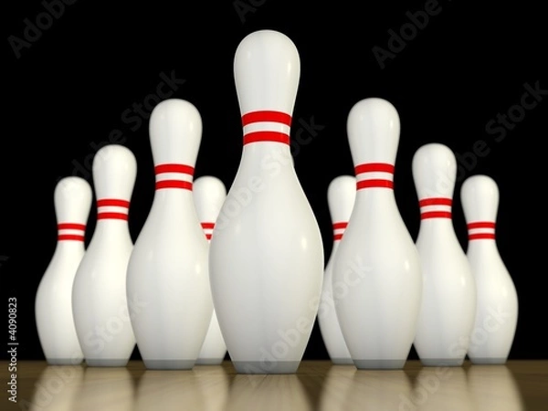 Obraz Ten pin bowling