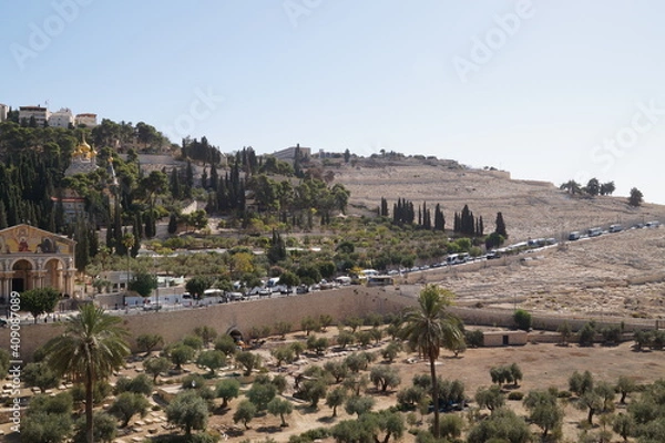 Fototapeta Jerusalem: The Valley of Jehoshaphat