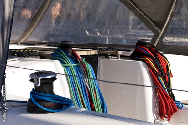 Obraz Corde in barca a vela