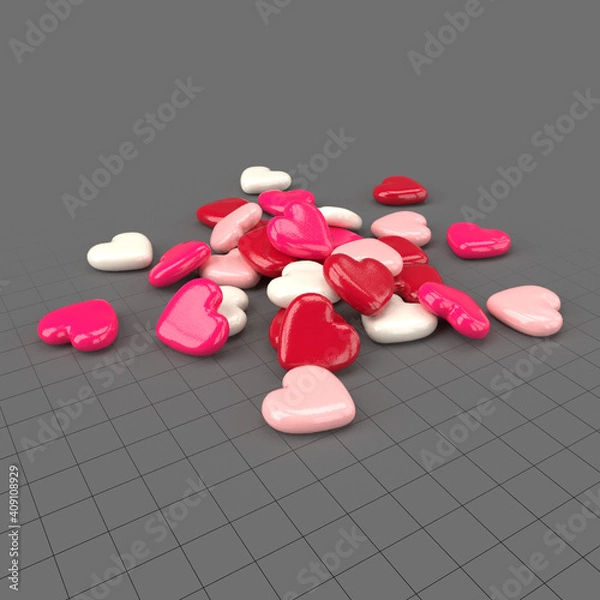 Obraz Cukierki serca