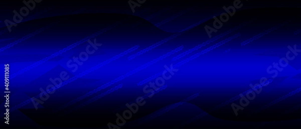 Fototapeta Bytes of binary code run through network. Abstract futuristic technology syberspace