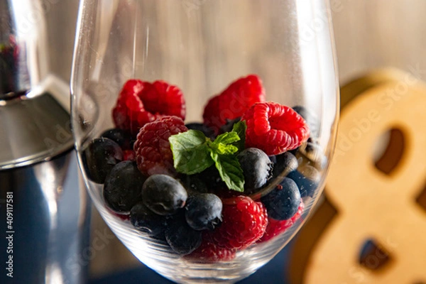 Obraz copa con fruta