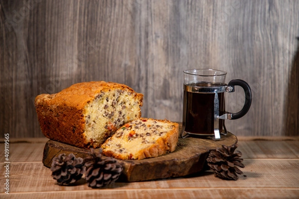 Obraz café con pan dulce