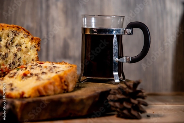 Obraz café con pan dulce