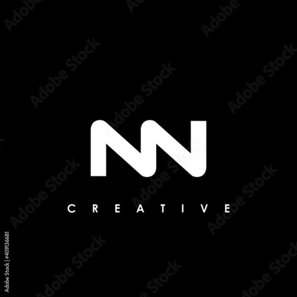Fototapeta NN Letter Initial Logo Design Template Vector Illustration