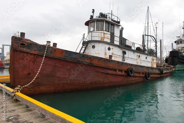 Obraz Derelict Ship Anchored