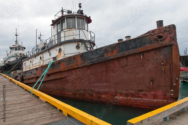 Obraz Derelict Ship Anchored