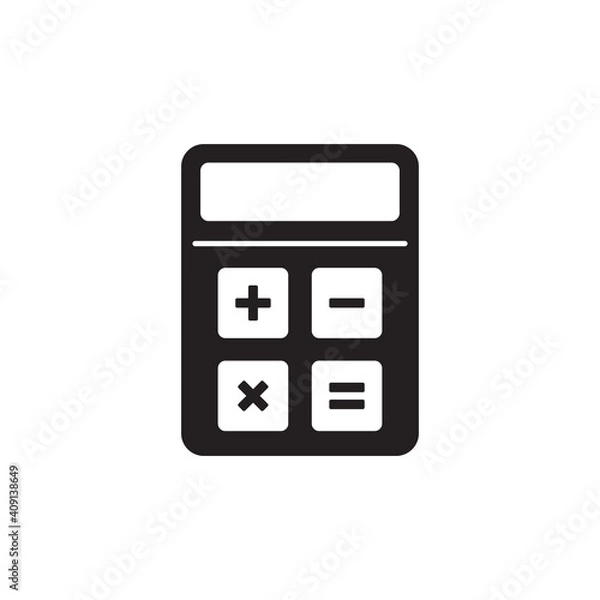 Fototapeta calculator icon symbol sign vector