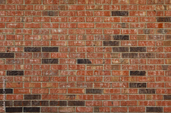 Obraz Red and Black Brick Wall