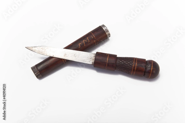 Obraz African Knife with Case