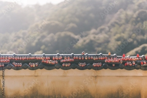 Fototapeta 勝尾寺のダルマ（大阪府箕面市）