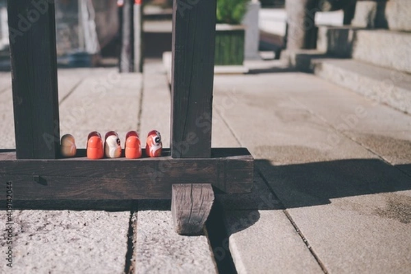Fototapeta 勝尾寺のダルマ（大阪府箕面市）