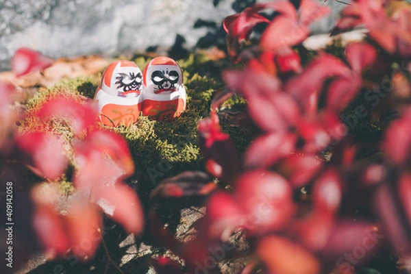 Fototapeta 勝尾寺のダルマ（大阪府箕面市）