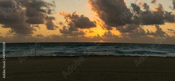 Obraz atardecer dramático