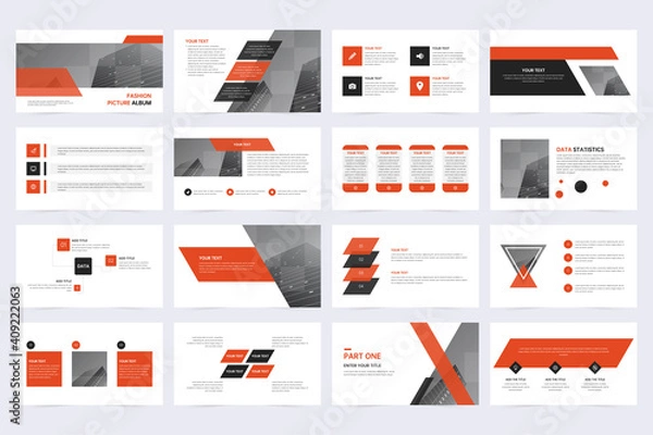 Obraz Business minimal slide presentation template