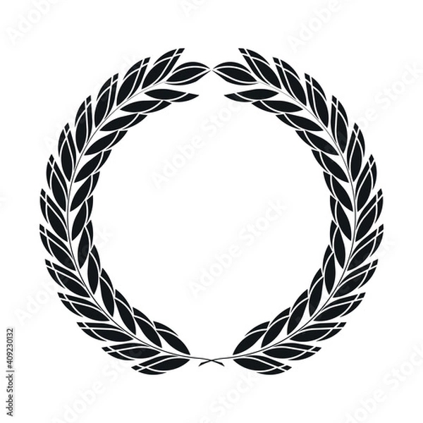 Fototapeta icon laurel wreath, spotrs design - original illustration
