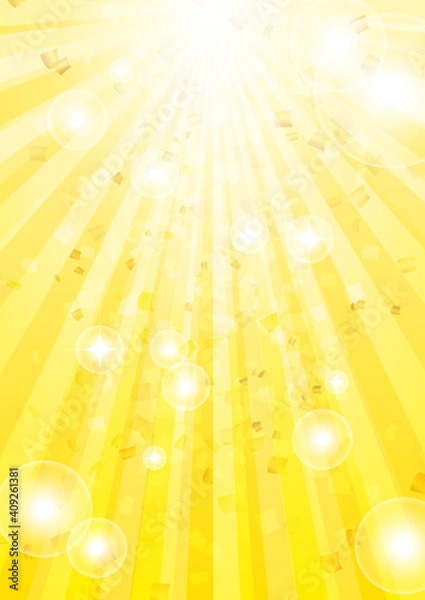 Obraz 豪華なキラキラした集中線、放射状のバックグラウンド、背景イラスト